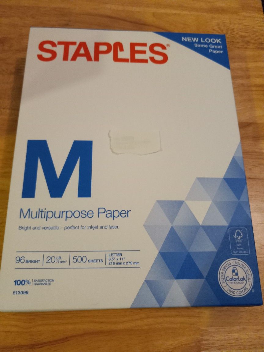 Staples Copy/Multipurpose Paper