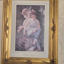 Cupid Adoring Young Maiden Museum Quality