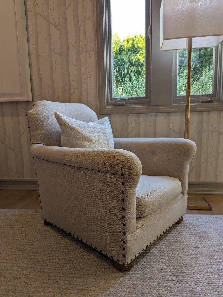 Restoration Hardware Linen Armchair for Sale in Hollywood, CA OfferUp