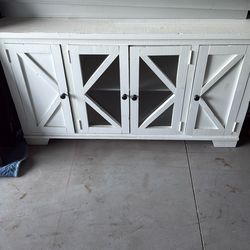Farmhouse White Credenza / TV Console – $175