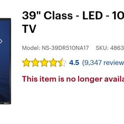 insignia 39" Class-LED - 1080p - Smart - HDTV Roku TV