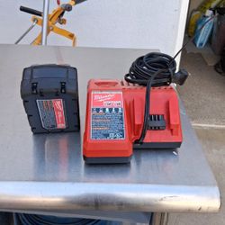 Milwaukee Battery And Charger 