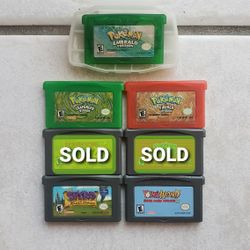 Pokemon Nintendo Gameboy Advance 