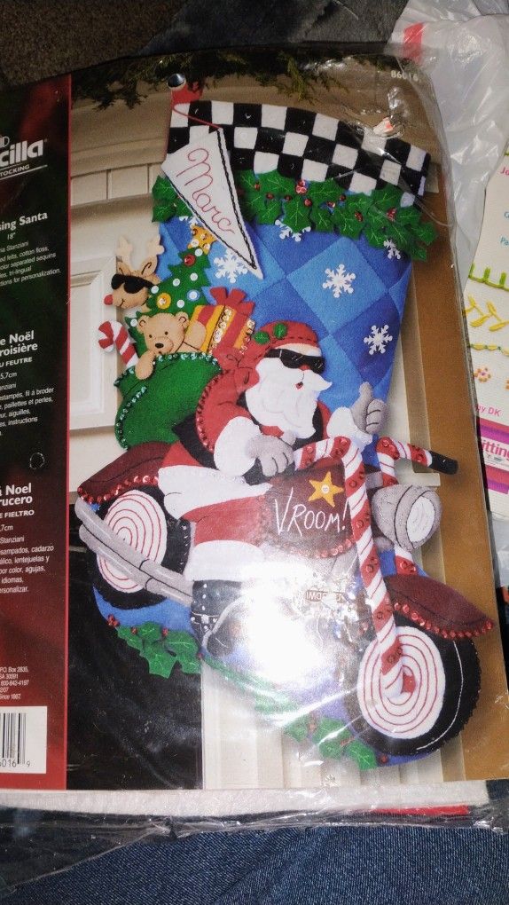 Bucilla "Cruising Santa" Stocking Kit