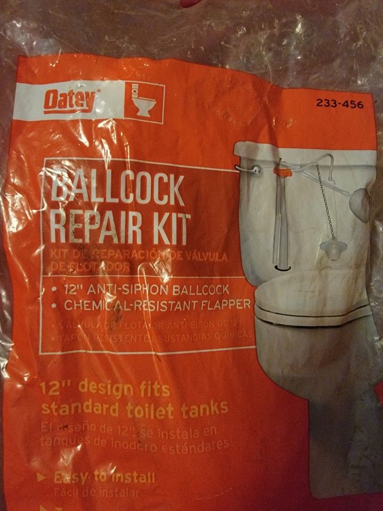 Oatey Toilet Ballcock with Plastic 12-Inch Fill Valve Kit with Float/New