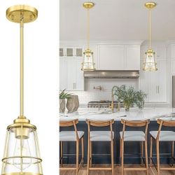 Gold Pendant light fixture lamp