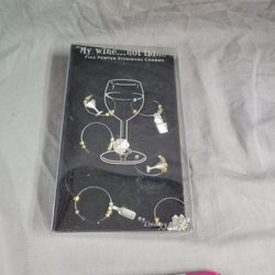 Vintage Pewter Metal - My Wine Not Thine by Lindsay Claire - Stemware Charms