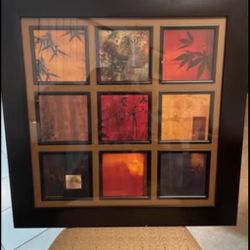 32W"x32H" the artwork titled The Middle Way II by artist Chris Donovan.