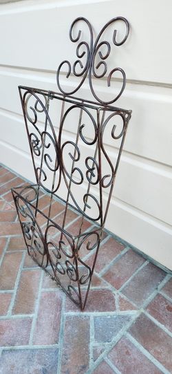 Magazine Rack Wrought Iron