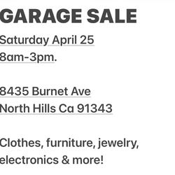 Garage Sale North Hills