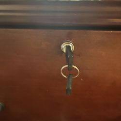 Hanging file drawers.