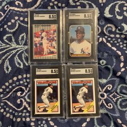 10$ Each Graded Rickey Henderson SGC 