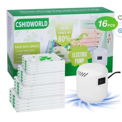 Vacuum Storage Bags with Electric Pump