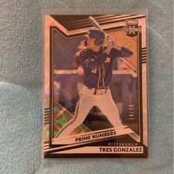 2022 Panini Elite Extra Edition Tres Gonzalez #140 Baseball Card 14/60 