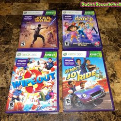 Xbox 360 game lot of 4 Kinect video games; Nickelodeon Dance