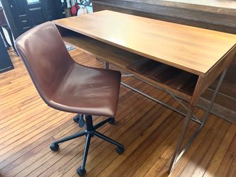 Walnut desk & chair set