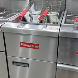 NSF ETL🔥 Flamaster 40lb Liquid Propane Commercial Fryer 90,000 BTU NEW