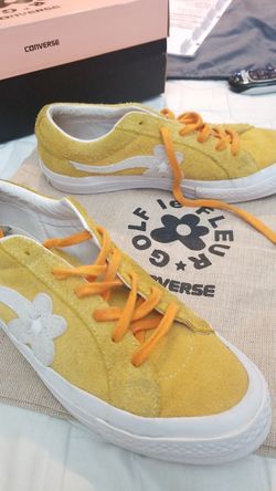used Converse golf Le Fleur yellow unisex men's 7 women's 9