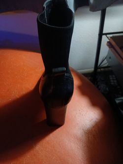 Vince Camuto black leather boots