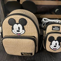 NWT Mickey Backpack And Mickey Phone Crossbody Bag