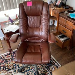 Leather Desk Chair 