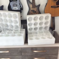 Glass Cylinders 18 Pieces 2 Sizes