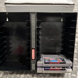 Super Nintendo SNES ALS 18-Game Cartridge Storage Rack Shelf Holder
