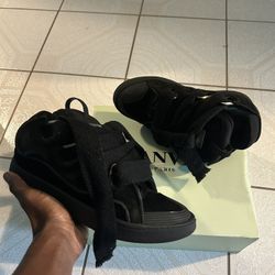 Lanvin Curb Sneakers (Black)