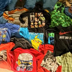 Boys small/medium size 8 shirt lot