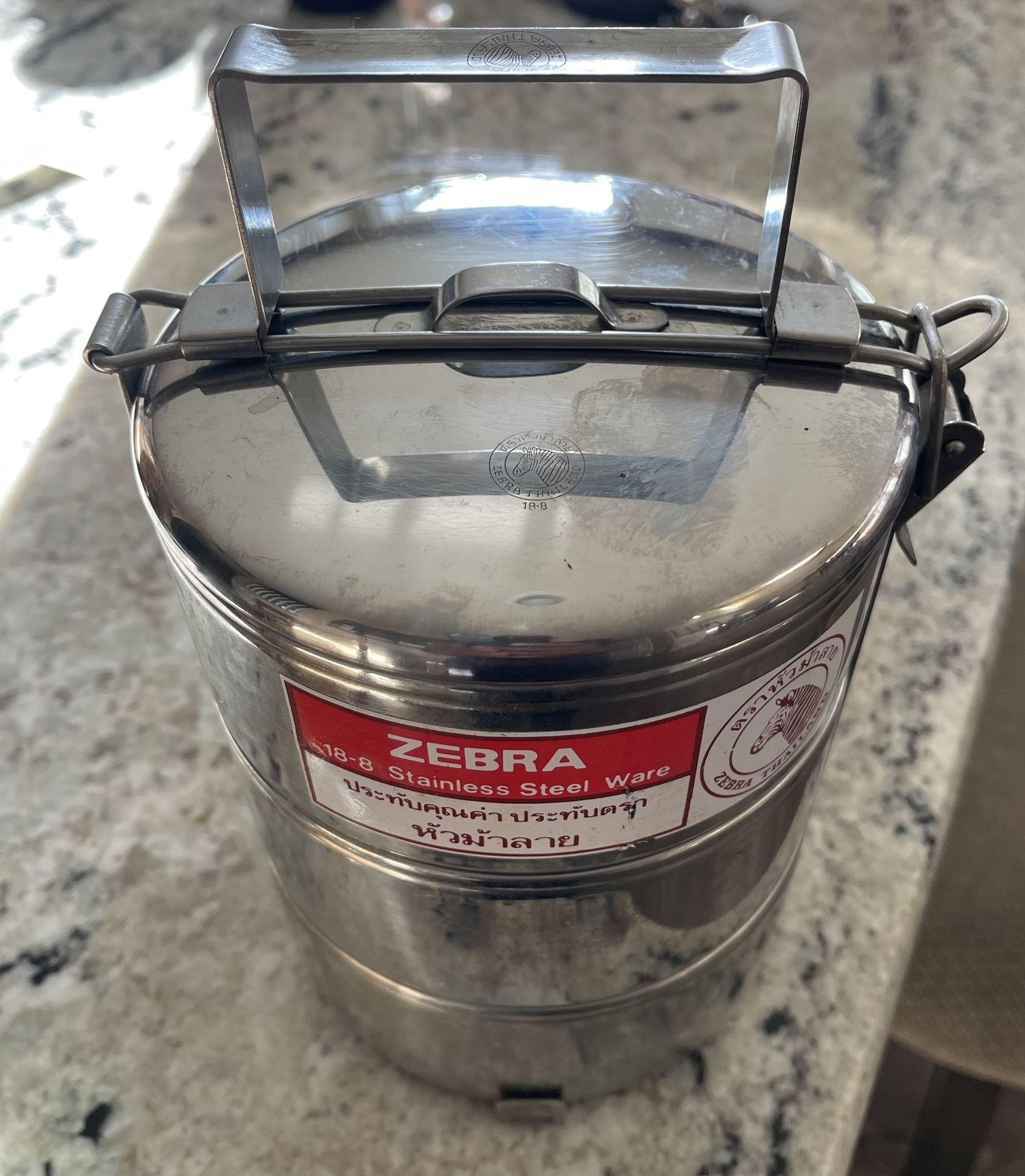 Stainless Steel Tiffin Carrier Lunch Boxes School/Office 3 Containers