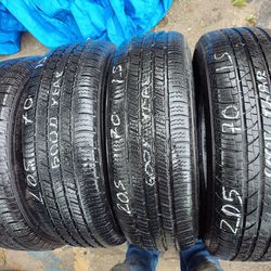 4 Used Tires Almost New 205 70 15