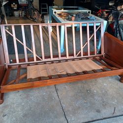  all wood futon couch/bed