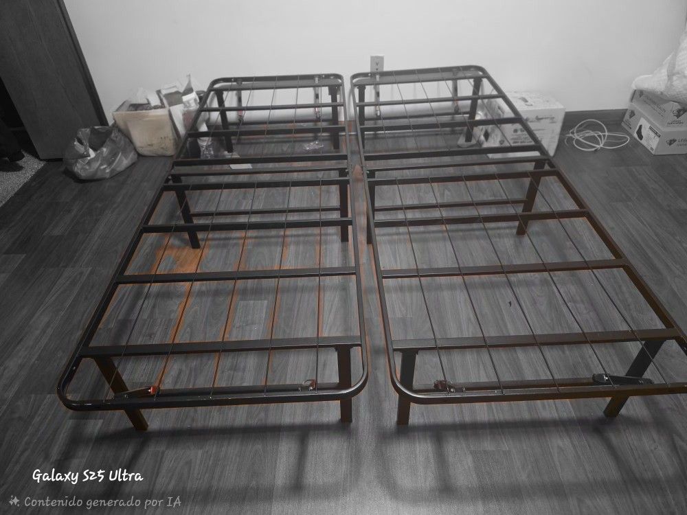 Base Cama En 2 Secciones Retraible