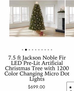 NEW IN BOX CHRISTMAS 🎄 TREE WITH MICROLIGHTS