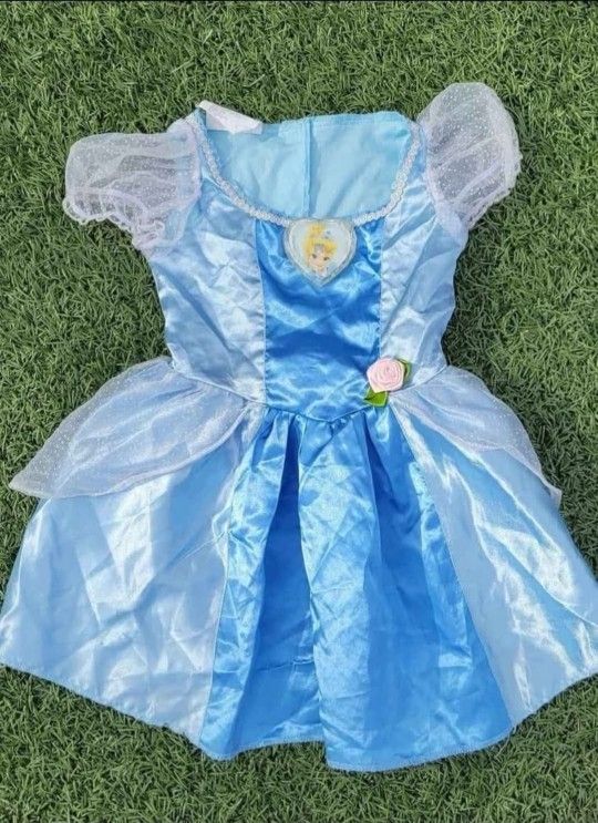 Girls Disney Baby Cinderella Dress Halloween Costume Size 2 to 4