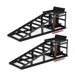 Garvee 2 Pack Car Ramps - 5T (12000 lbs) Hydraulic High Lift Service Ramps