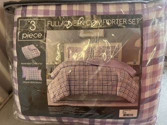 3 Piece Full/Queen Comforter Set (New)