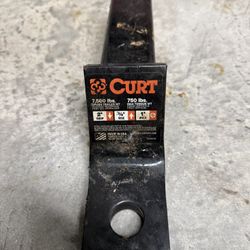 Curt Trailer Hitch 7500 lbs 2" Drop 3/4" Rise 1" Hole
