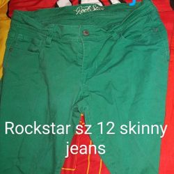 2 Pairs Old Navy Rockstar Jeans Sz 12