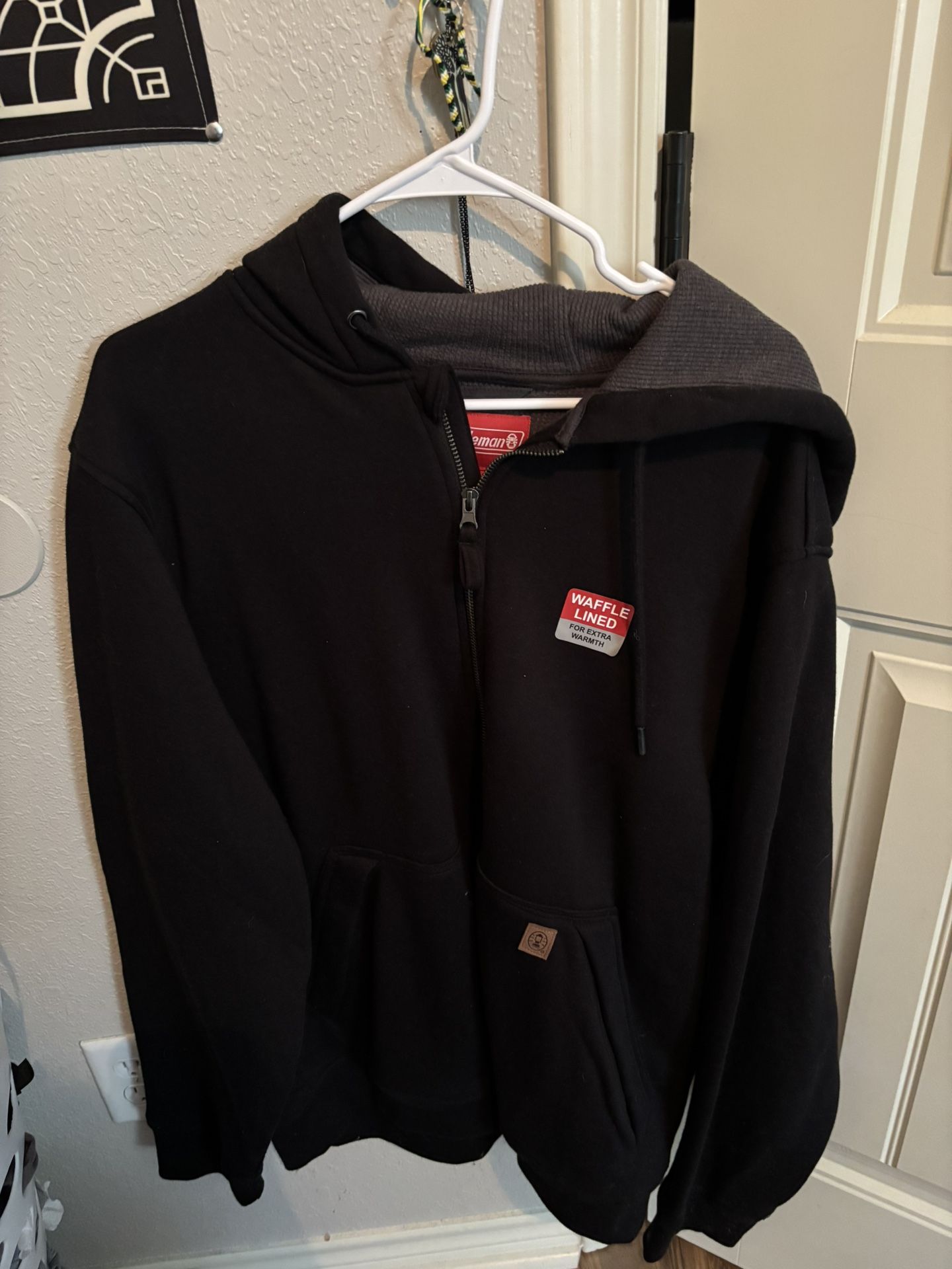 Brand New Coleman Jacket/ Hoodie Size XL Waffle Lined/ Heavy Cotton