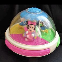 Disney Roly Poly  Light Up .. Musical Toy Ball 1990s Mickey Mouse Minnie Mouse