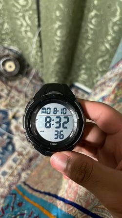 Black Digital Sport Watch WR50M