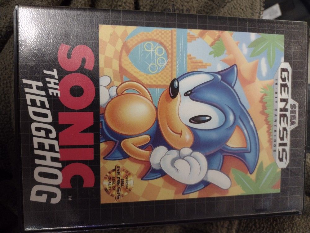 Original Sonic The Hedgehog Sega Genesis Game