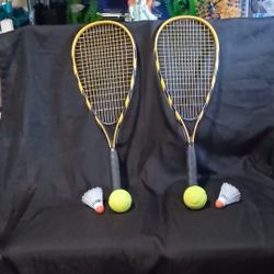 Two Tennis/Squash Rackets Still in Good Condition 