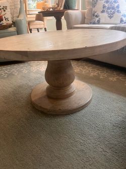 Solid Wood Round Coffee Table
