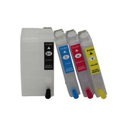 T252XL Refillable Ink Cartridges for Epson WorkForce WF-7110 F-7610 WF-7620 printers