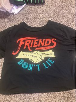 Black stranger things shirt