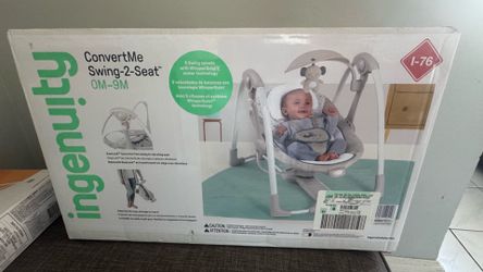 NEW Ingenuity ConvertMe Swing-2-Seat Baby Swing - BNIB