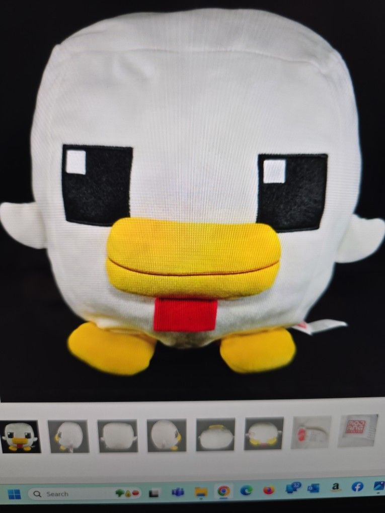 Mattel Minecraft Mojang Studios 10" Chicken Stuffed Animal Plush Toy