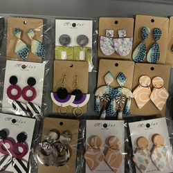 Handmade Polymer Clay Earrings $2/pair NEW 